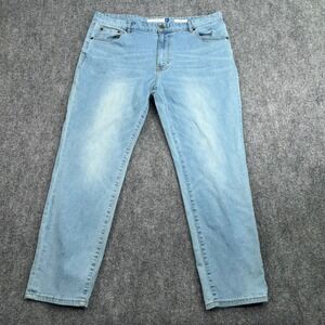 Peter Manning Jeans Mens 36 (Fits 37x27)‎ New York Slim Fit Denim Light Wash